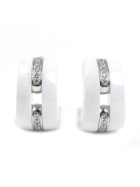 Chanel 18K White Gold Ceramic Ultra Collection Diamond